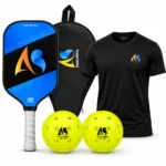 AS Beginner Combo with pickleball paddle, 2 AS-40 pickleballs, carry case and Dry-Fit T-shirt