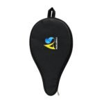AS Pickleball paddle cover front view with durable black protective design